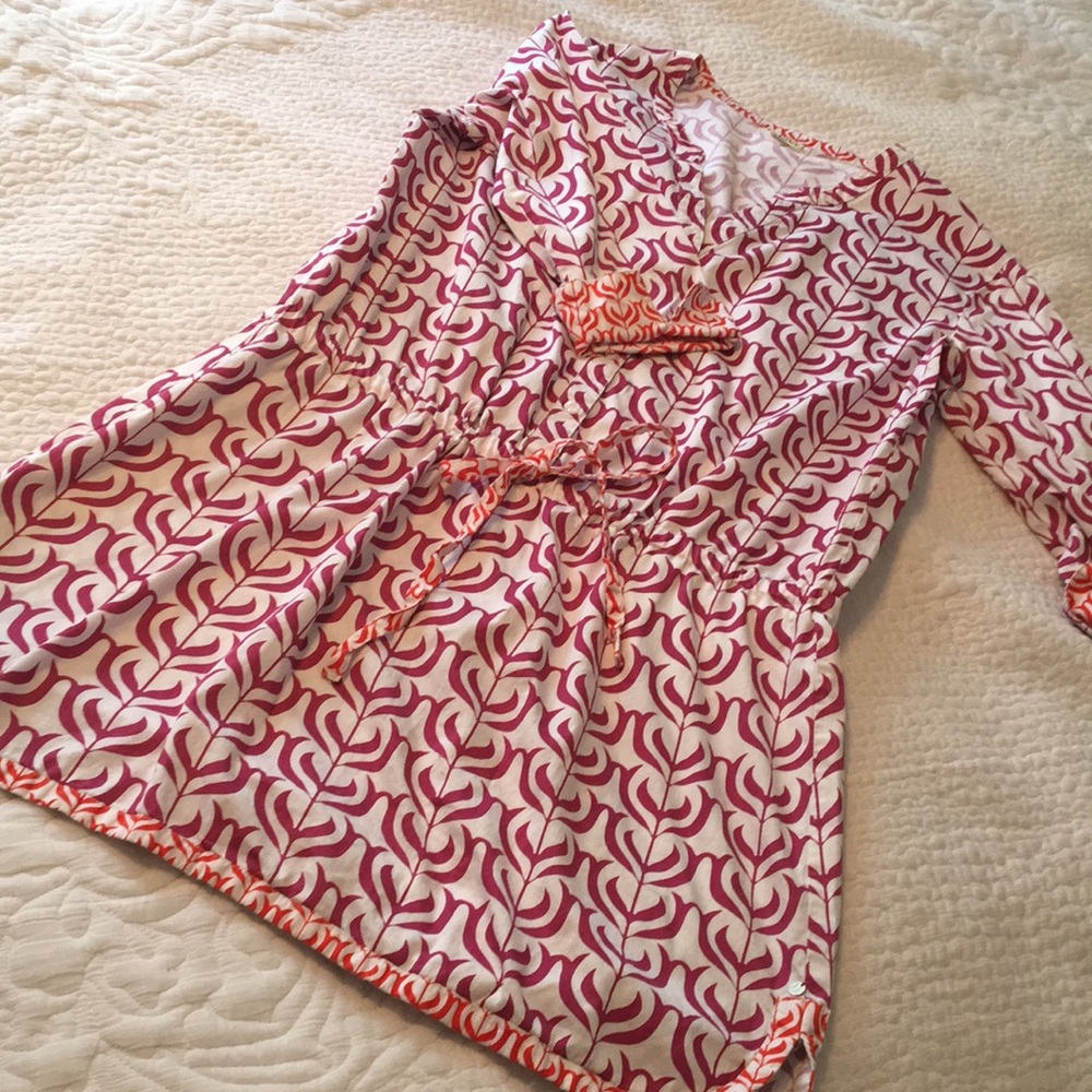Hatley blouson shirt dress cover up